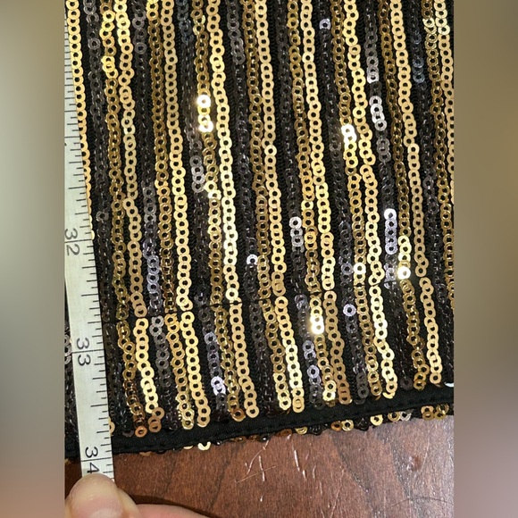 Trina Turk Gold Sequin Halter Mini Dress NWT - Picture 7 of 10